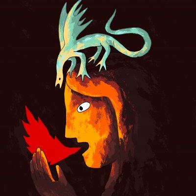 ¡El 35 Maratón de los Cuentos tiene cartel!  "Pensar un dragón, narrar con fuego" del ilustradpr Juan Bruno Paniagua